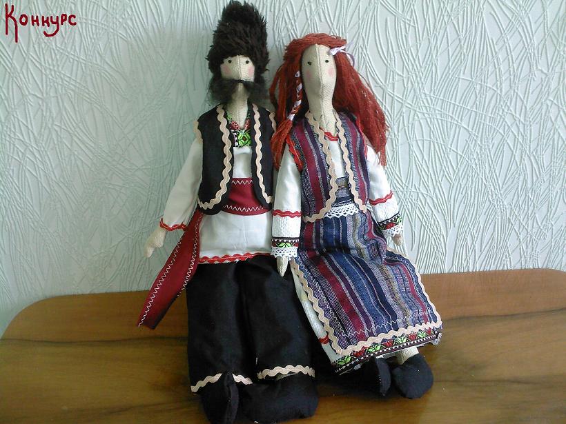 кукла Тильда в молдавском национальном костюме