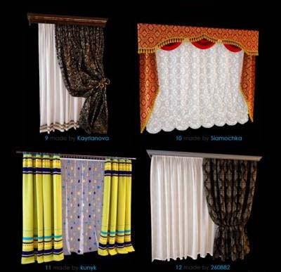 3D Models Of Curtains - 3dsmax