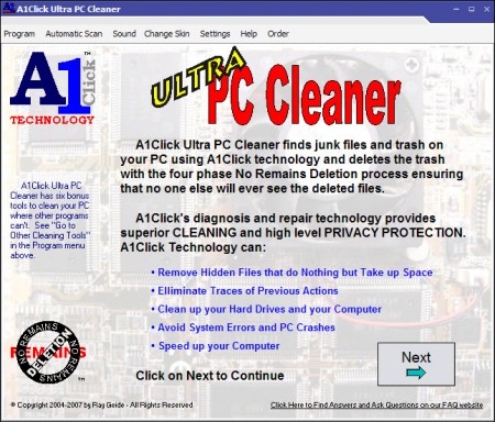 Super Win A1Click Ultra PC Cleaner 1.03.01 Portable