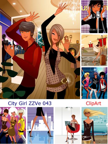 City Girl ZZVe 043 vector