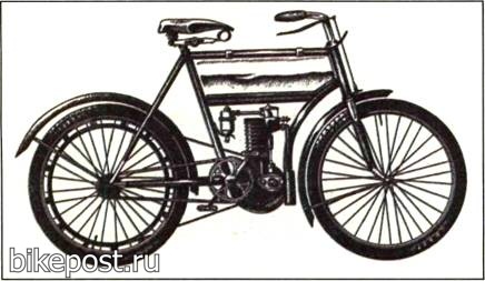 Старинный мотоцикл «Россия»