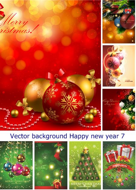 Vector background Happy new year 7