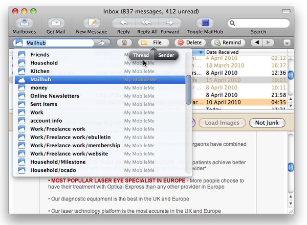 MailHub for Lion 1.2B30 MacOSX