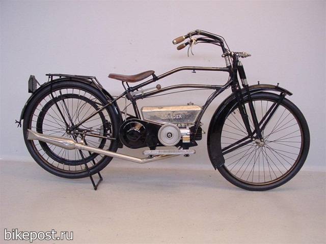 Старинный мотоцикл Zehnder 1923