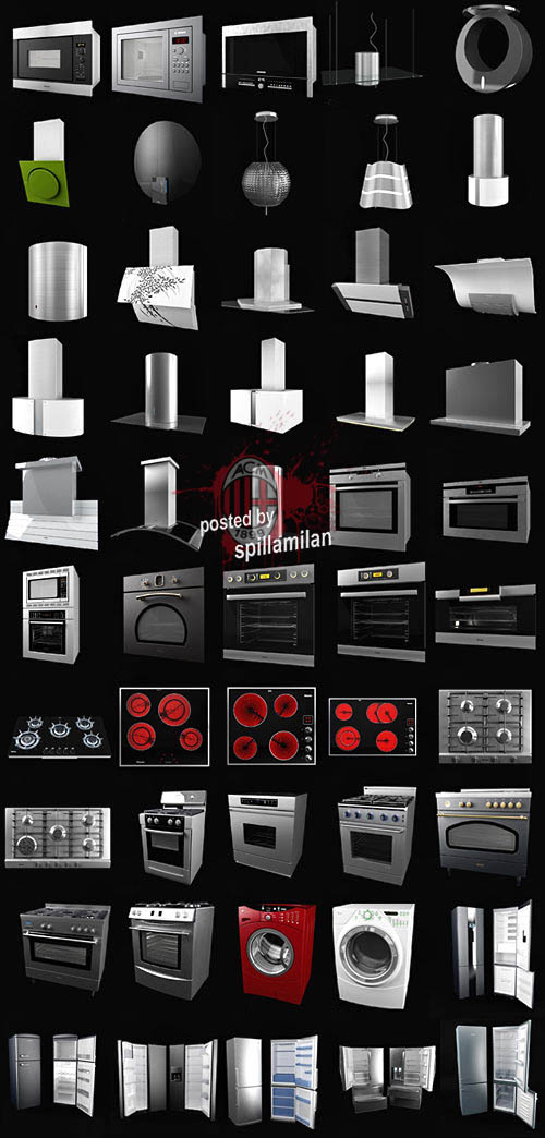 3D Models Kitchen Appliances