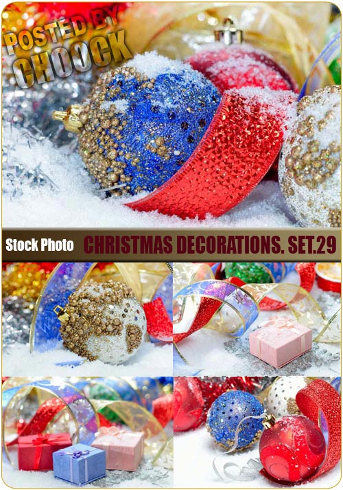 Christmas decorations. Set.29 - Stock Photo