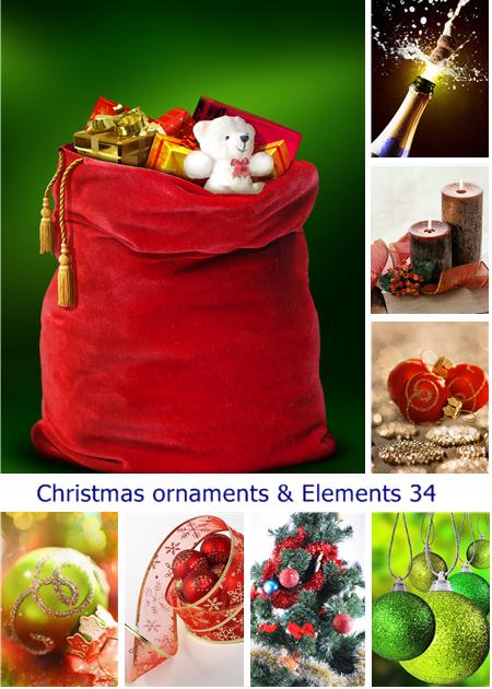 Christmas ornaments & Elements 34