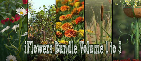 iFlowers Bundle Volume 1 to 5 iFlowers 1-5 bundle - includes