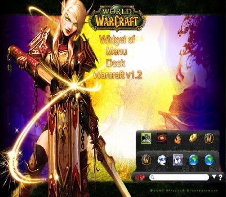 Widget of Menu Dock Warcraft v1.2
