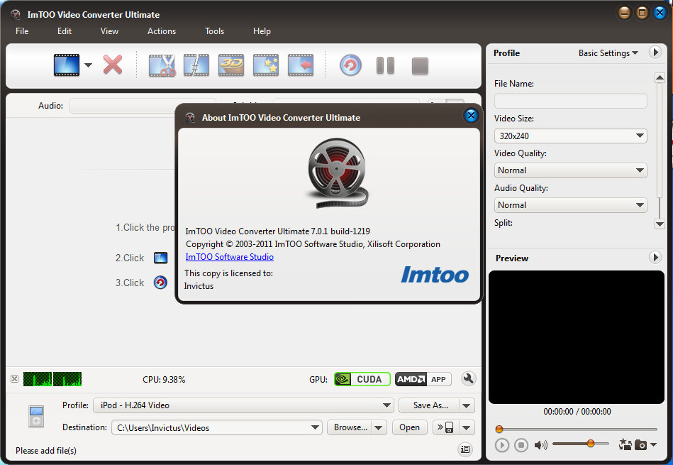ImTOO Video Converter Ultimate 7.0.1.1219 Portable