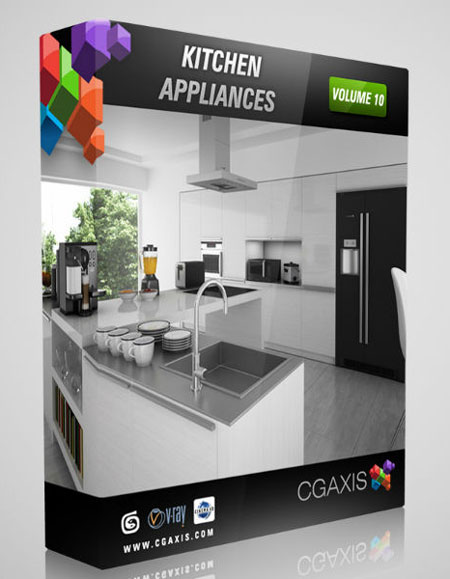 3D model Kitchen Appliances v10 Link Fixed 