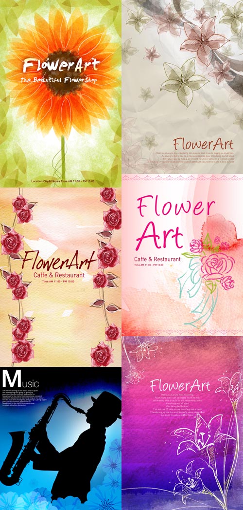 New PSD Flowers collection for Photoshop 2012
