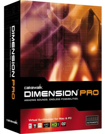 Cakewalk - Dimension Pro 1.5 VST DXi HYBRiD X86 | 5.35 GB