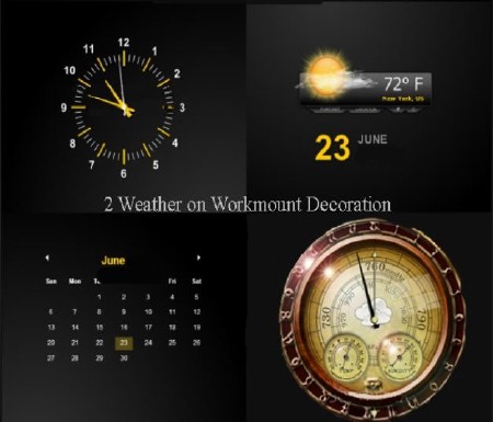 2 Weather on Workmount Decoration