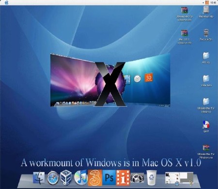 A workmount of Windows is in Mac OS X v1.0
