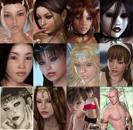 Rebel Mommy Collection for Daz 3d