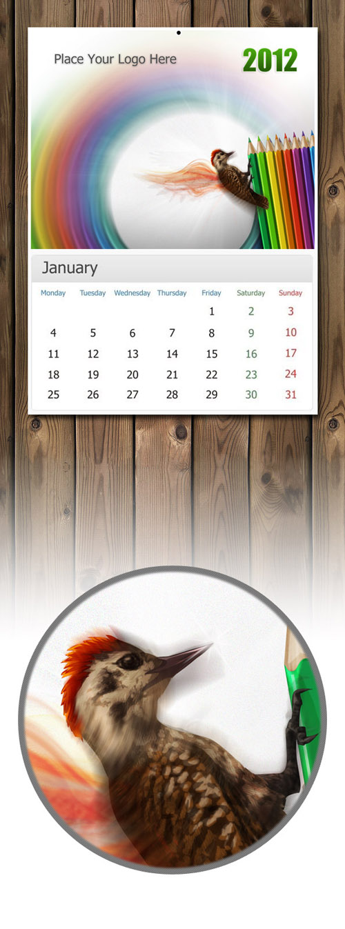 Calendar 2012 PSD