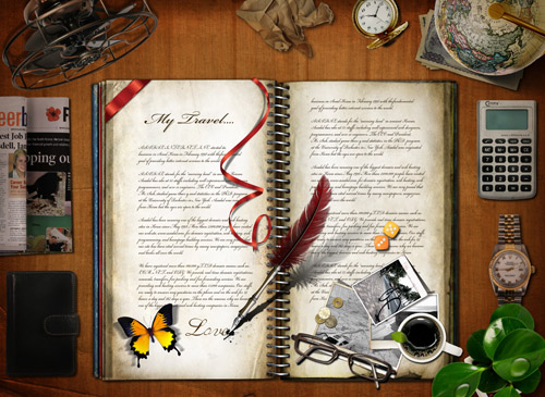 Old Antique Book PSD