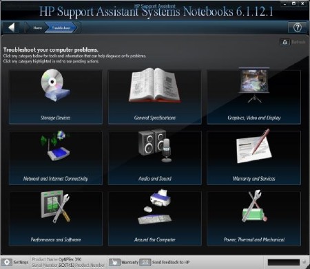 HP Support Assistant Systems Notebooks 6.1.12.1
