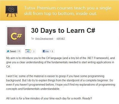 Tutsplus-30 Days to Learn C # (2012)