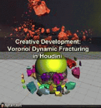 Digital Tutors: Creative Development - Voronoi Dynamic Fracturing in Houdini with Luke Olson