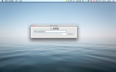 SHA-1 Finder v1.3 Mac OS X