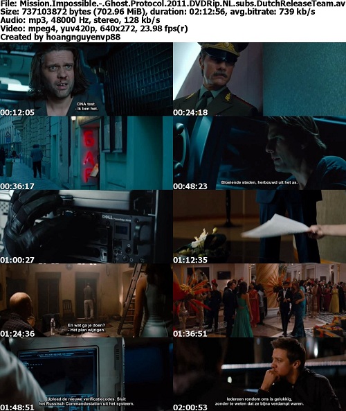 Mission: Impossible  -  Ghost Protocol (2011) DVDRip NL subs - DutchReleaseTeam