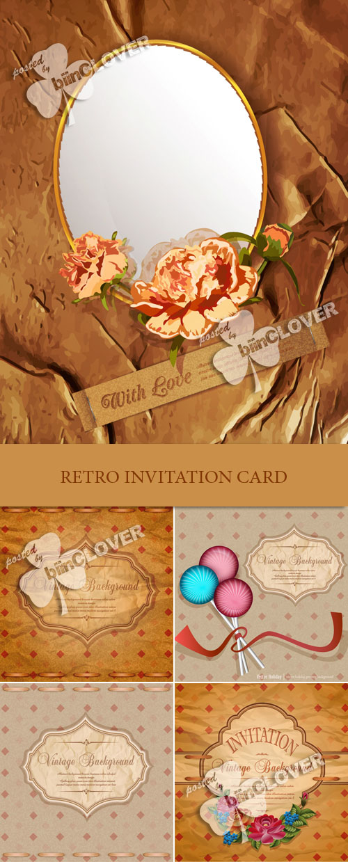 Retro invitation card 0126