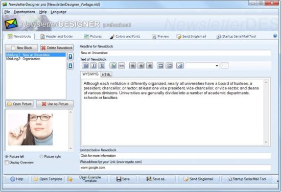 NewsletterDesigner Professional 11.0.2 Bilanguage