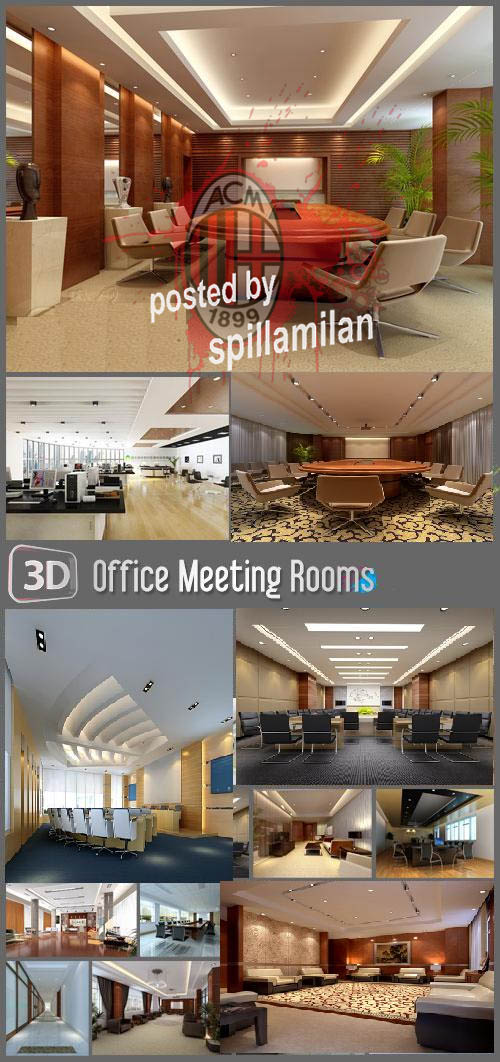 3d models Office and Meeting room
