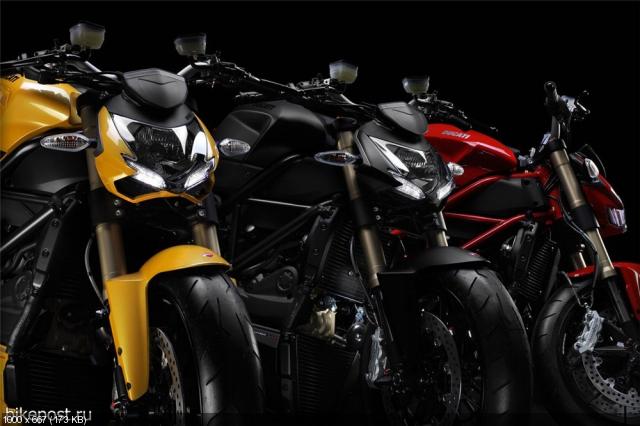 Студийные фото мотоцикла Ducati Streetfighter 848 2012