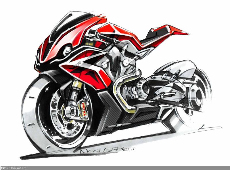 Николя Пети - концепт мотоцикла Honda 1200 VTR